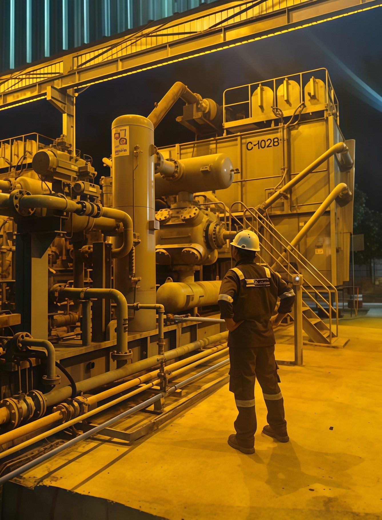 Pembuatan Sistem Integrasi Gas Compressor dan PLC